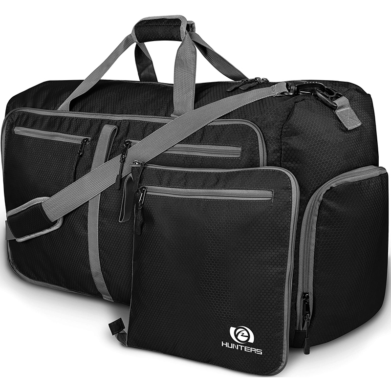 Medium Gym Duffle Bag with Pockets – Foldable Lightweight Travel Bag