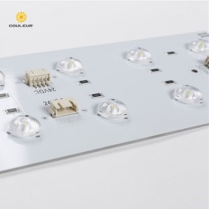 led backlight panel with lens