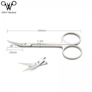 High Quality 30°/45°Medical Reusable Nasal Plastic Scissors Instrument,China OEM Factory