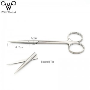 High Quality 160MM Medical Reusable Tissue Scissor Instrument Wholesales China OEM Factory