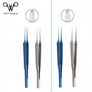 Professional Round Handle Toothed Forceps
