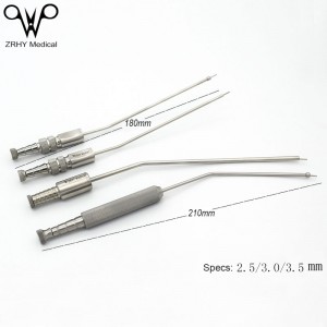High Quality 180/210MM Medical Reusable Stainless Steel Nasal Aspirator Instruments