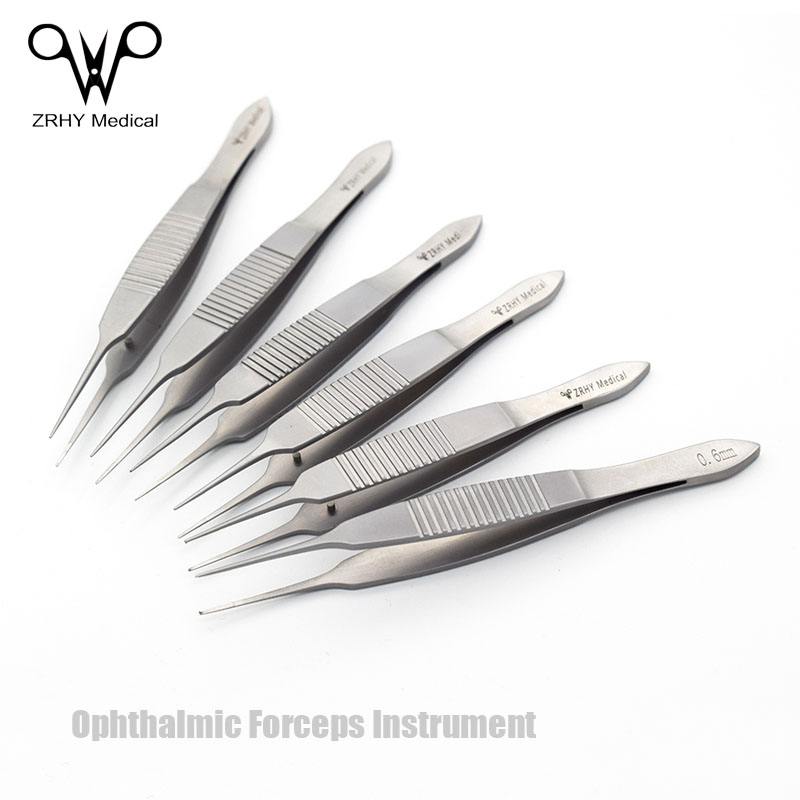 Best 100/110MM Medical Reusable Stainless Steel Ophthalmic Forceps,China OEM Factory Featured Image