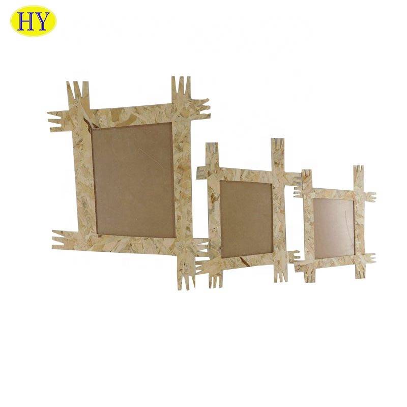 Wooden covered art craft display shadow box picture frame sets