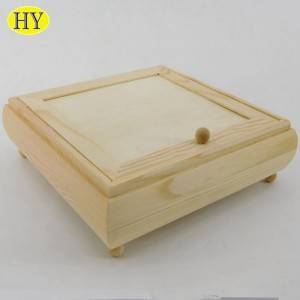 china factory wholesale unfinished wood jewelry box