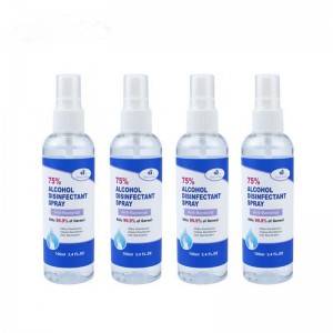 Factory Customizable 75% Alcohol Instant Antibacterial Spray Hand Sanitizer