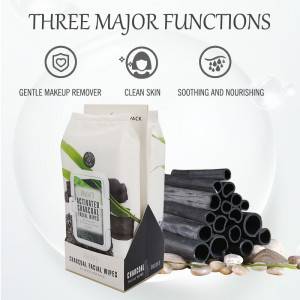 Cleaning and moisturize activated spascriptions charcoal makeup wipes