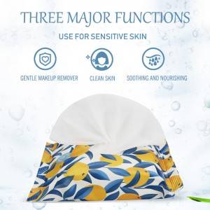 Wet wipes contain vitamin E and C Supplement facial nutrition effective cosmetic removal