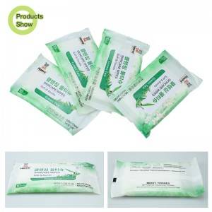 Small and portable daily use disinfection and antibacterial wipes