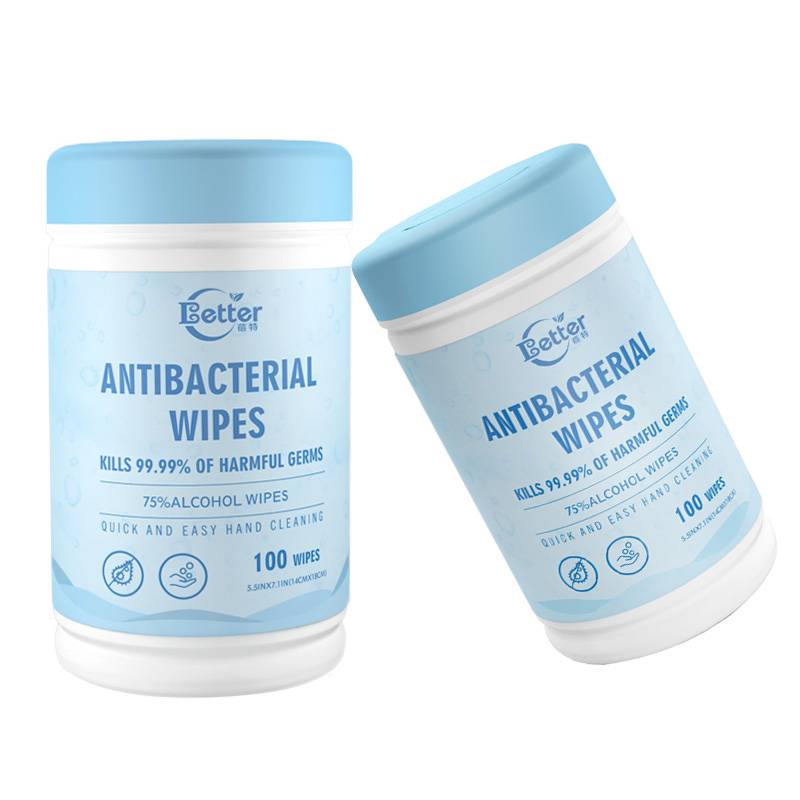 Factory high quality 80 counts multipurpose Surface cleaning antibacterial wipes Featured Image