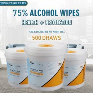 Effectively decreases bacteria 75% Alcohol disinfecting & antibacterial sanitizing wipes