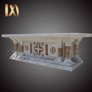 Customized Size Modern Church Marble Altar Table Manufacturers