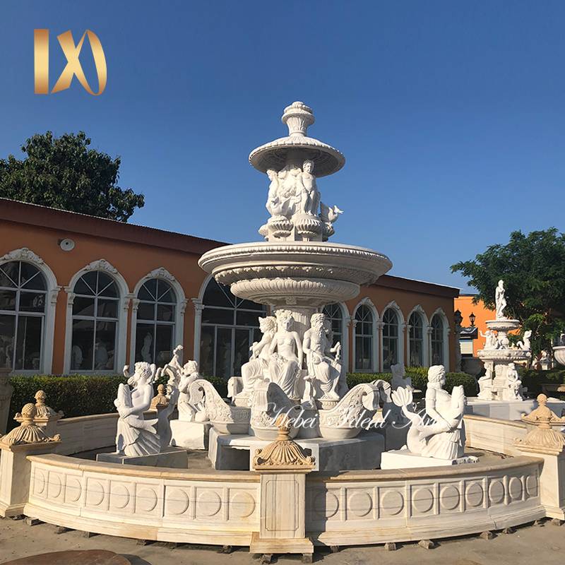 modern french luxury giant godwater fountains outdoor garden decoration stone cascade sculpture fountain pool