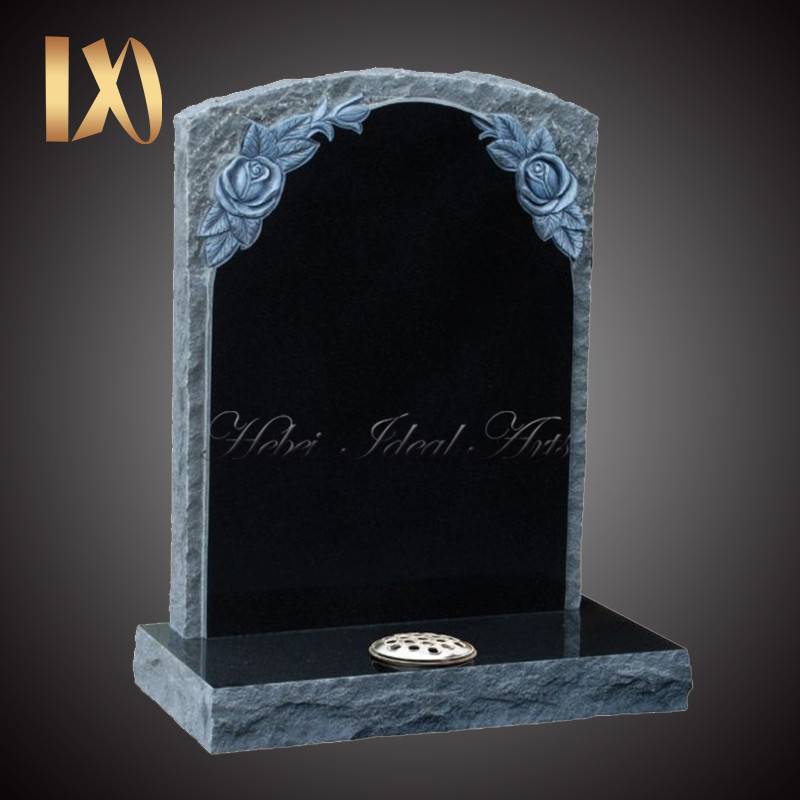 Carved and Antiqued Roses Headstone&monument for sale