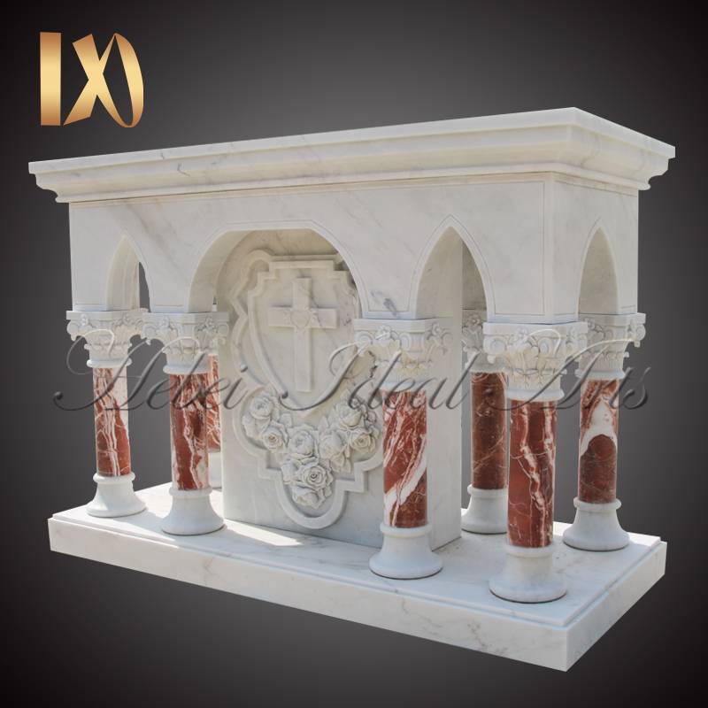 Large Modern White Marble Church Altar Table for Sale