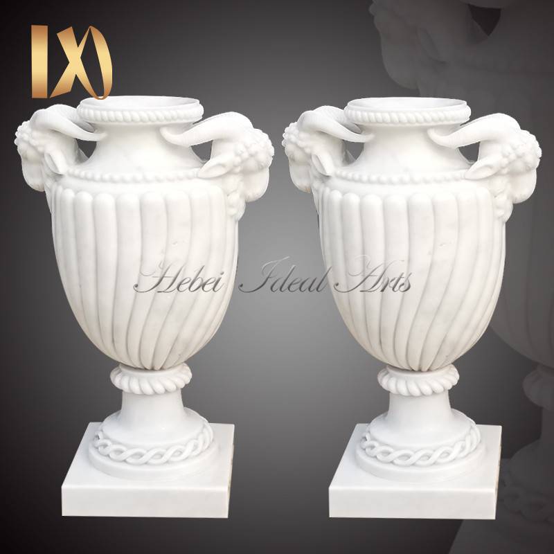 Hot Selling Customize White Marble Planters for Garden or Indoor Decor Featured Image