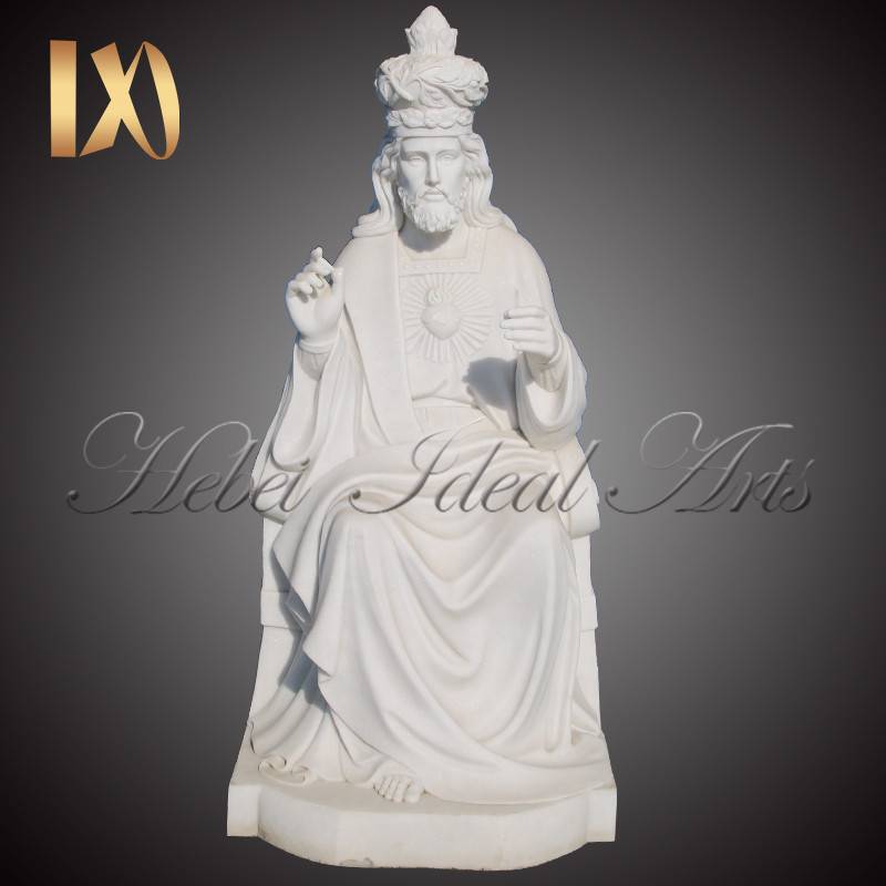 Sacred Heart Of Jesus Marble Statue for sale