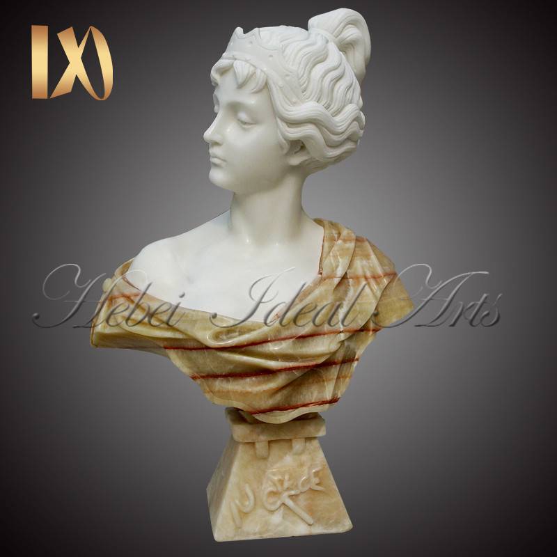 Pure White Marble French Noblewoman Bust for Sale Featured Image