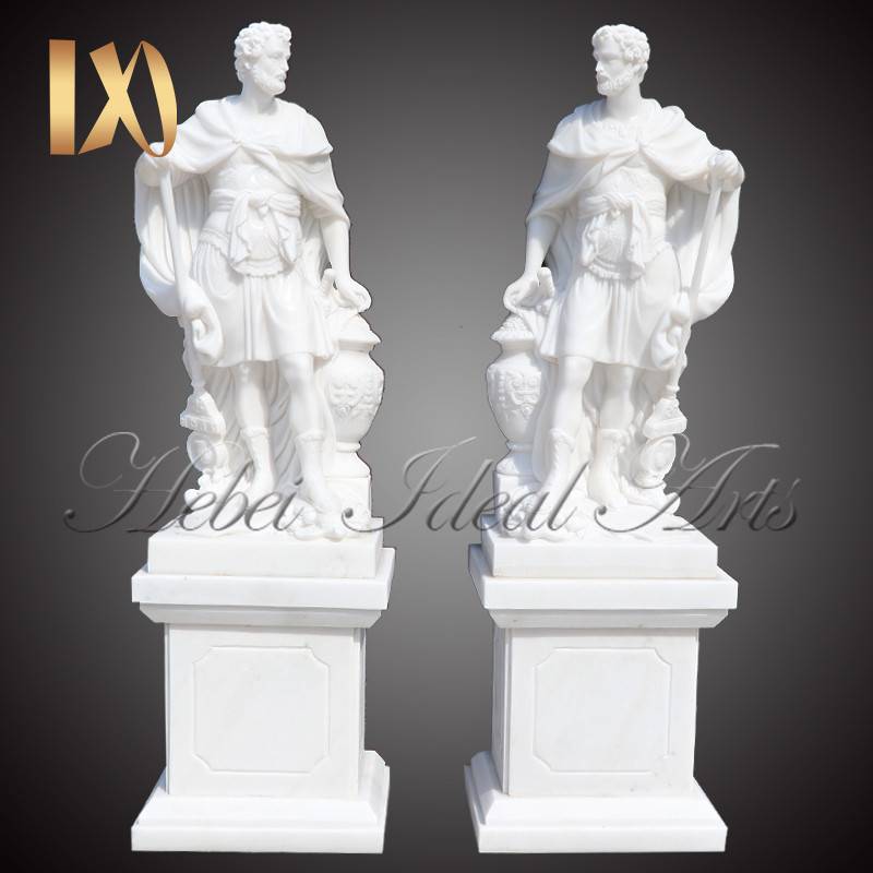 Factory outlet Roman warrior marble statue for sale
