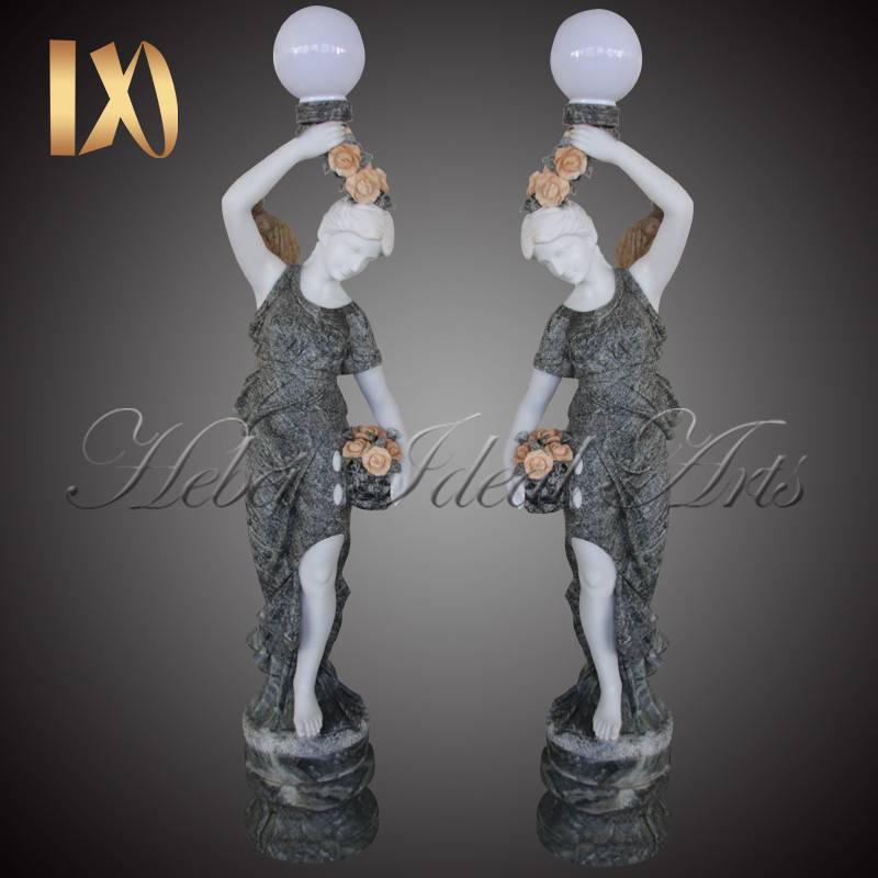 Factory outlet Mixed color marble lamp lady for sale