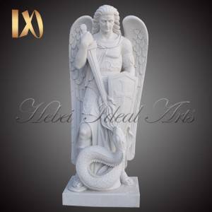 Custom Made marble St Michael on Teyepac Hill statue for Sale