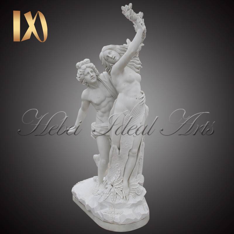 Life-size Apollo and Daphne marble Statue for sale Featured Image