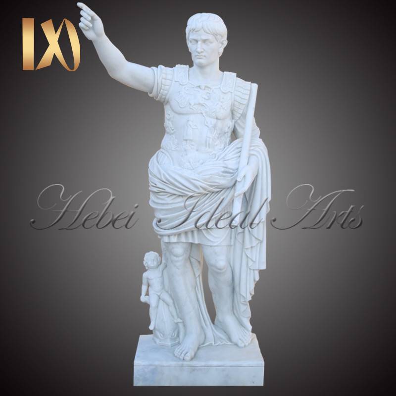 Life-size Augustus marble statue for sale Featured Image