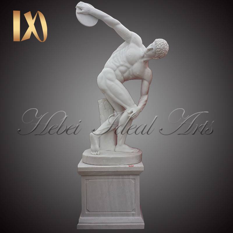 Famous Life Size Discobolus  Marble Statue Featured Image