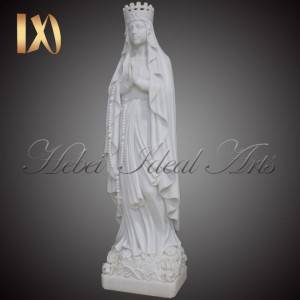 A real-size marble Virgin Mary statue for Sale