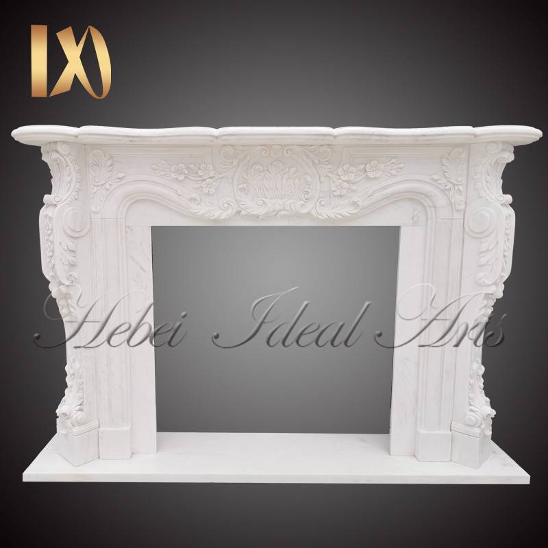 White color French design marble fireplace Featured Image