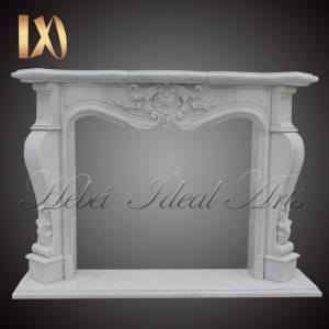 Customized size classic French design fireplace for sale