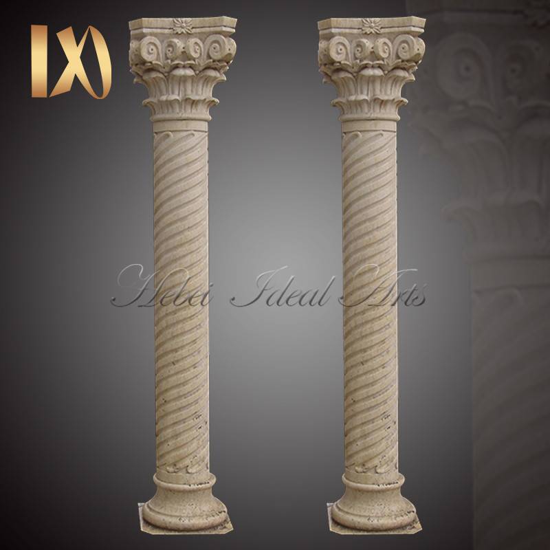 Large Size White Marble Decorative Greek Columns