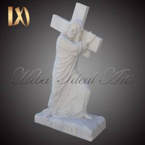 Custom Made White Marble Church Pulpit Table for Sale