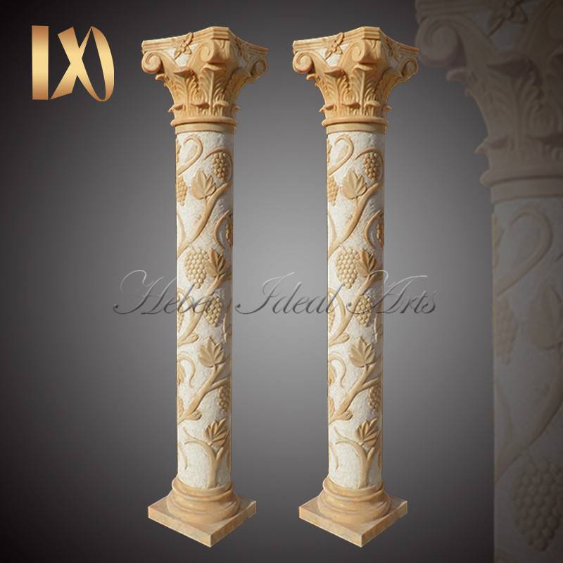 Roman Cheap Natural Marble Column Pedestals Manufacturers
