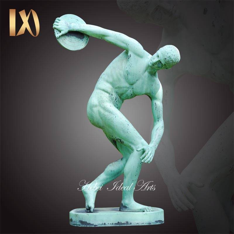 Life Size Bronze Statue Male Discus Thrower Statue