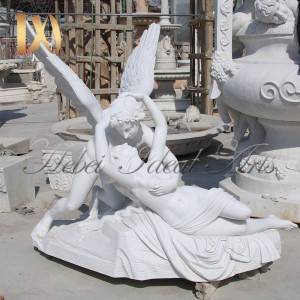 Life-size Cupid and Psyche  marble Statue for sale