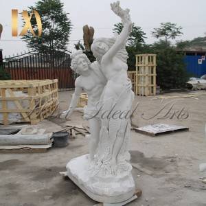 Life-size Apollo and Daphne marble Statue for sale