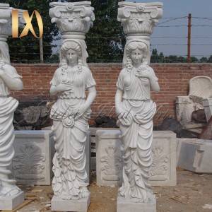 Modern Statue Column Greek Caryatid Modern Pillar Designs for Front Porch Support for Sale