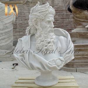 hand carved bust of the Greek god Zeus for Sale