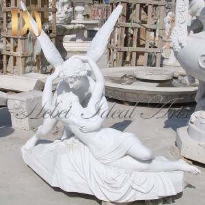 Life-size Cupid and Psyche  marble Statue for sale