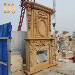 Customized size classic French design fireplace for sale