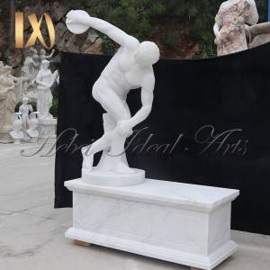 Famous Life Size Discobolus  Marble Statue