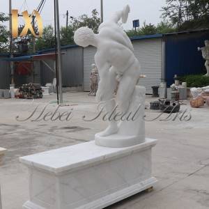 Famous Life Size Discobolus  Marble Statue