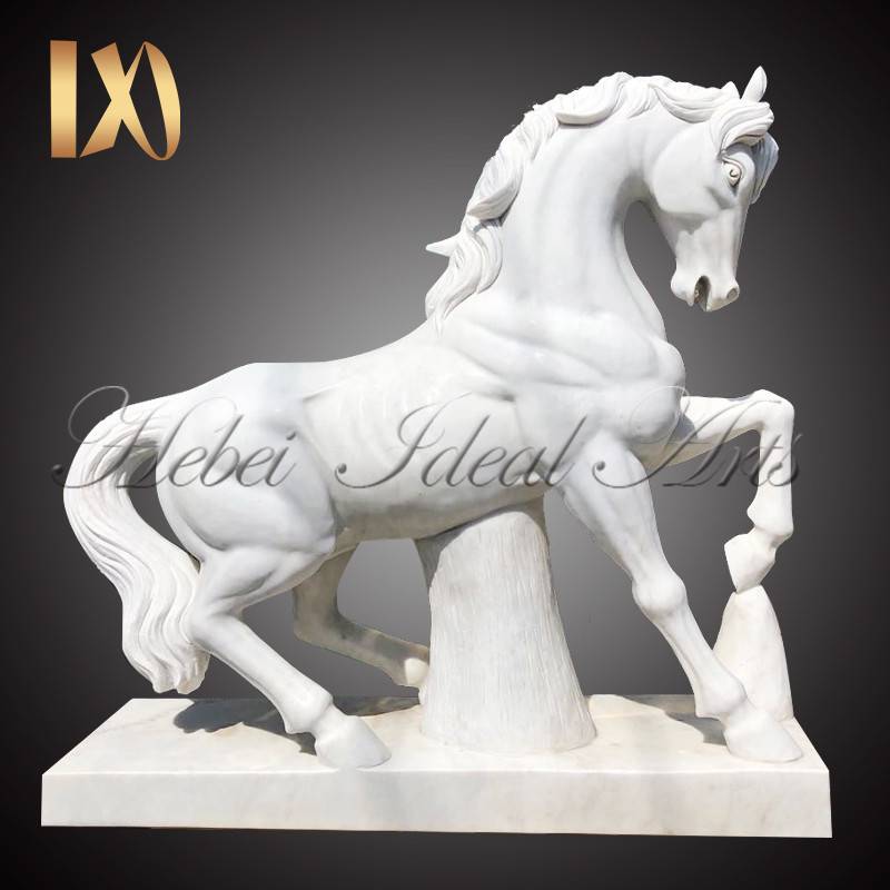 Custom sized beautiful white color horse statue for sale Featured Image