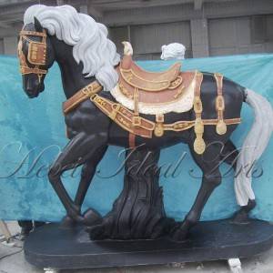 Custom sized mixed color horse marble statues