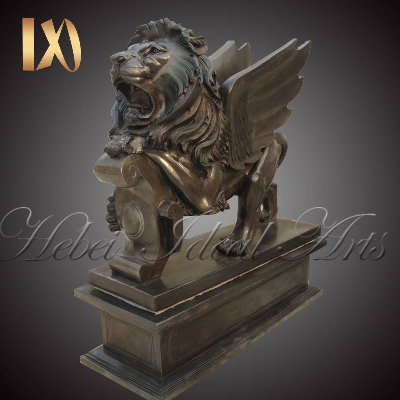 Natuarl black marble lion with wings for sale Featured Image