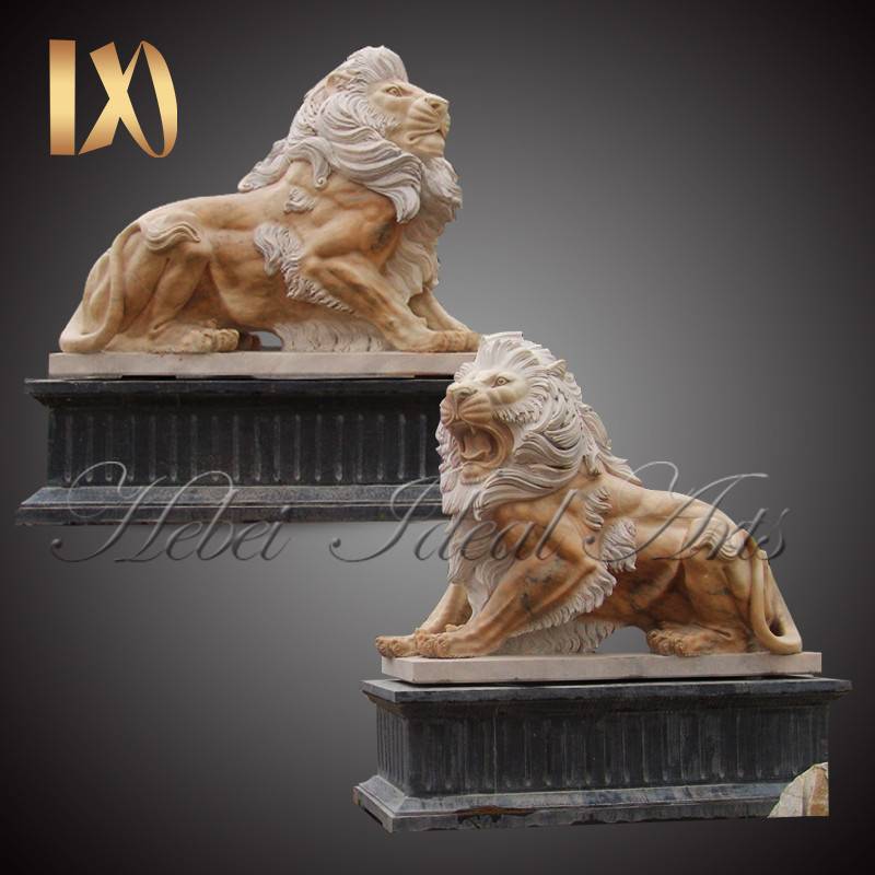 Pink color walk lion statue for sale Featured Image