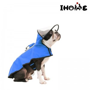 Meduim Hooded Raincoat Jacket Pug Clothing Jumpsuit For Bulldogs