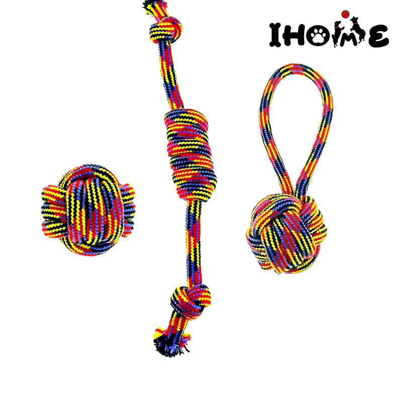 Dog Teeth Cleaning Cotton Rope Knot Dental Chew Toys Featured Image
