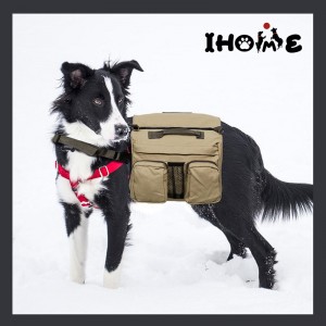 Dog Saddle Bag Dog Backpack Harness Hiking Double Bags